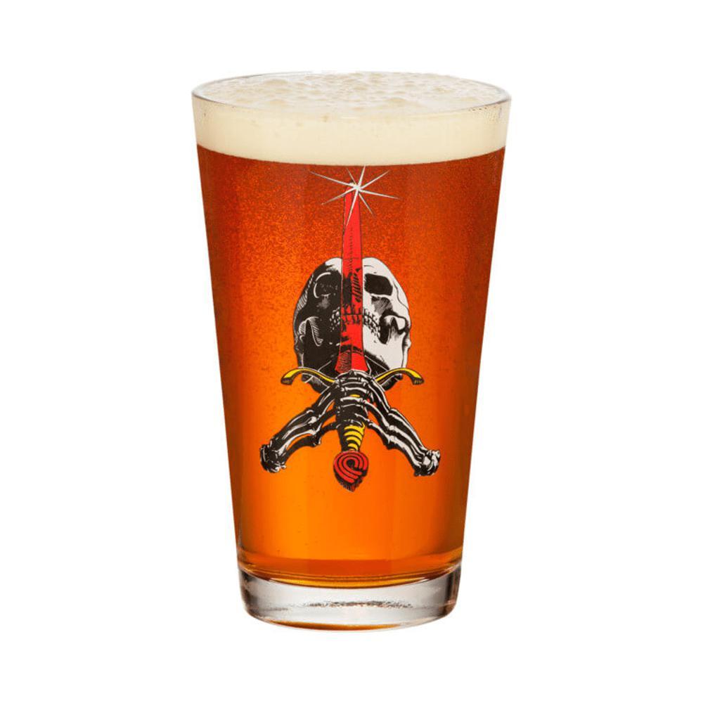 Powell Peralta Skull & Sword Pint Glass - 50-50 Skate Shop