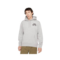 Nike SB Skate Icon Hoodie Pullover Dark Grey Heather Black - 50-50 Skate Shop