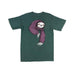 Welcome Skate Sloth Garment Dyed Tee Spruce - 50-50 Skate Shop
