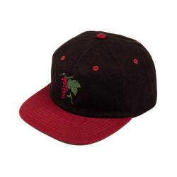 Passport Skate Life Of Leisure 6 Panel Cap Burgundy Black - 50-50 Skate Shop