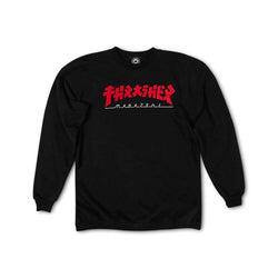 Thrasher Skate Godzilla Crewneck Black - 50-50 Skate Shop
