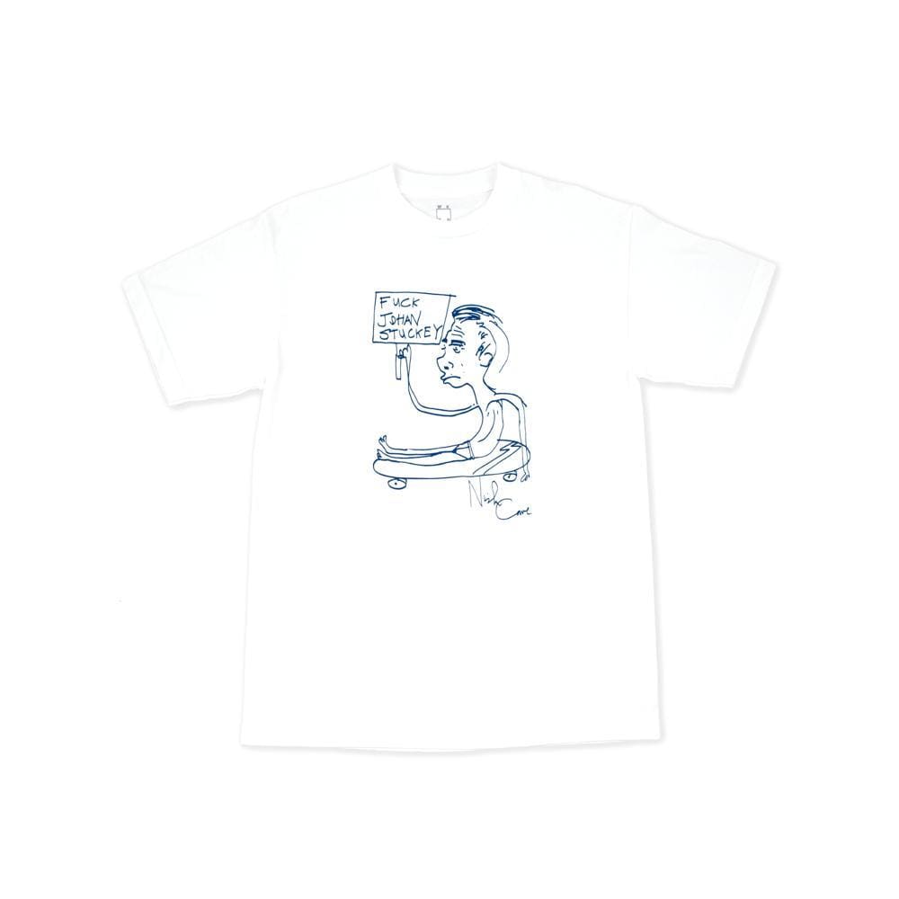 WKND Fuck Johan Tee White - 50-50 Skate Shop