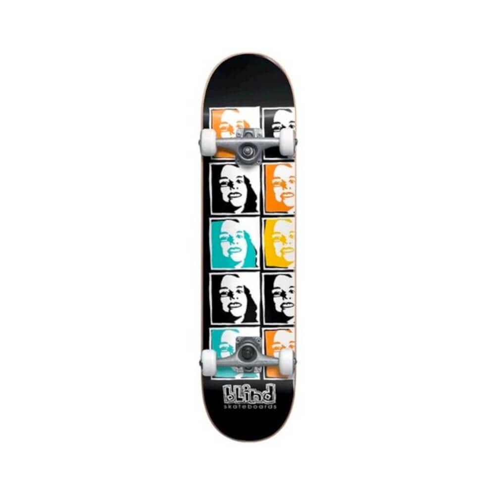 Blind Skateboard Complete Psychedelic Multi Girl 7.675" x 31.125" Black 14.25" WB - 50-50 Skate Shop
