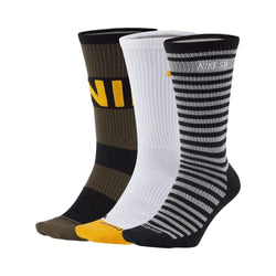 Nike SB Skate Everyday Max Lightweight Crew socks Multi Colour 3 Pack - 50-50 Skate Shop