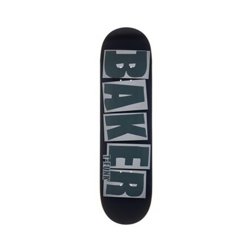 Baker Skateboard Deck T-Funk Brand Name Mellow Concave 8.5" x 32" Grey 14.5" WB - 50-50 Skate Shop