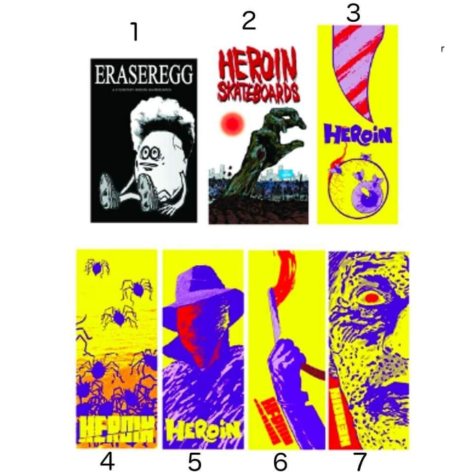 Heroin Sticker SP21 -Sold Individually - 50-50 Skate Shop