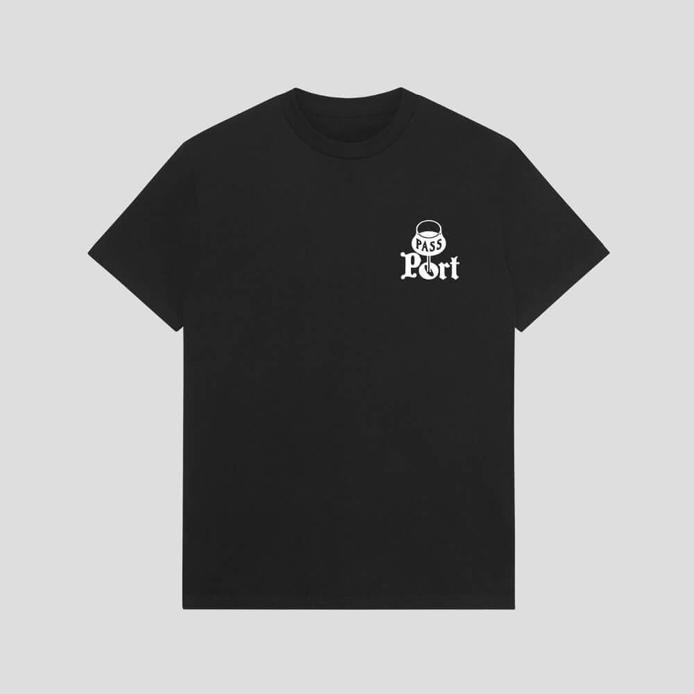 Passport Skate Port Tee Black - 50-50 Skate Shop