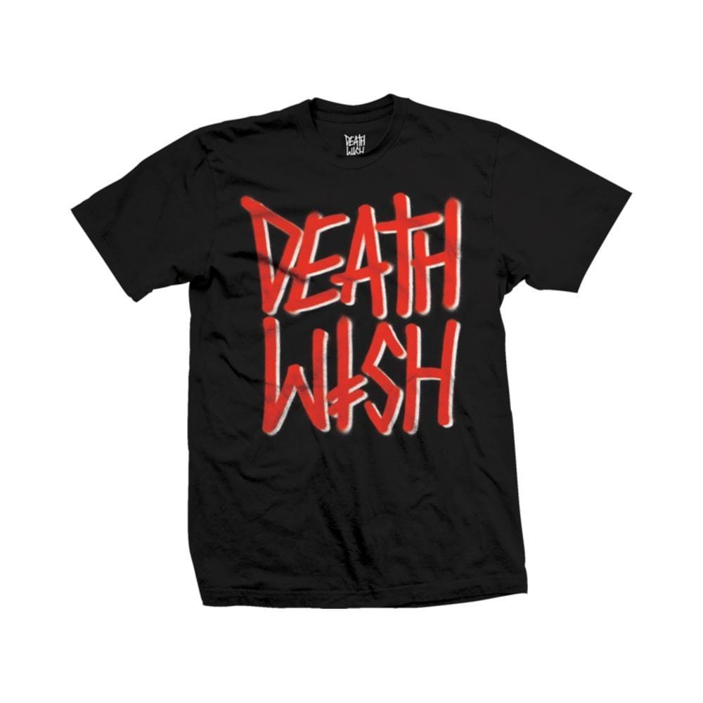 Deathwish Tee - Deathstack Black Red - 50-50 Skate Shop