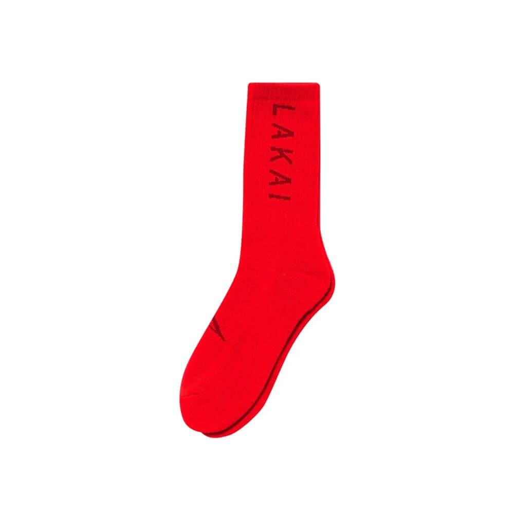 Lakai Skate Simple Crew Socks Red Single Pack - 50-50 Skate Shop