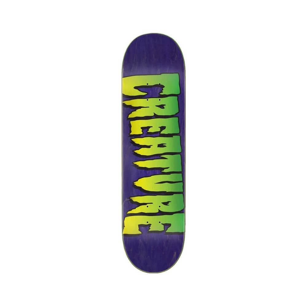 Creature Skateboard Deck Logo Stump 8.25" x 31.8" Purple 14.18" WB - 50-50 Skate Shop