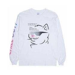 Ripndip Chill Out Long Sleeve Tee White - 50-50 Skate Shop