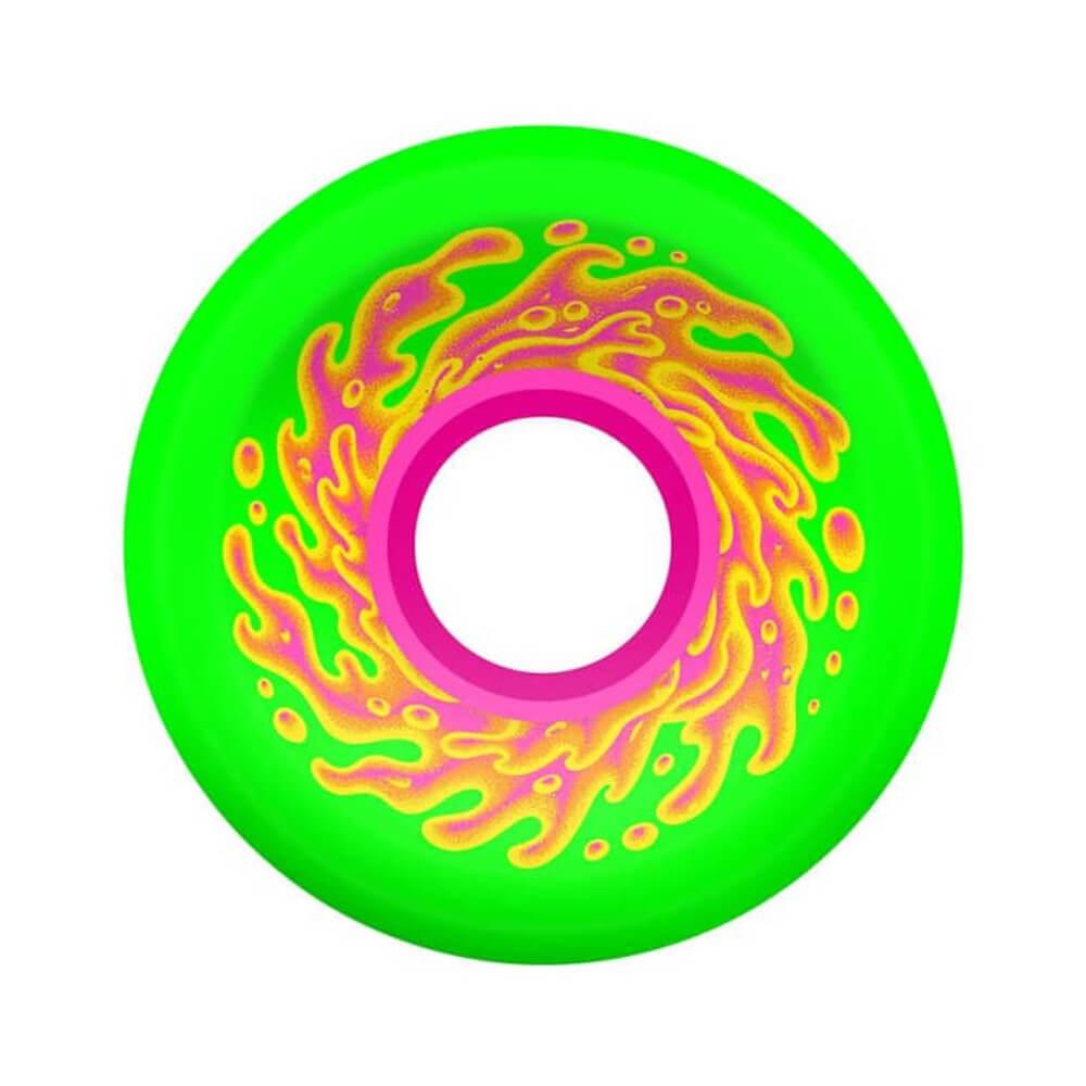 Santa Cruz Skateboard Wheels OG Slime 54.5mm 78A Green Pink - Set of 4 - 50-50 Skate Shop
