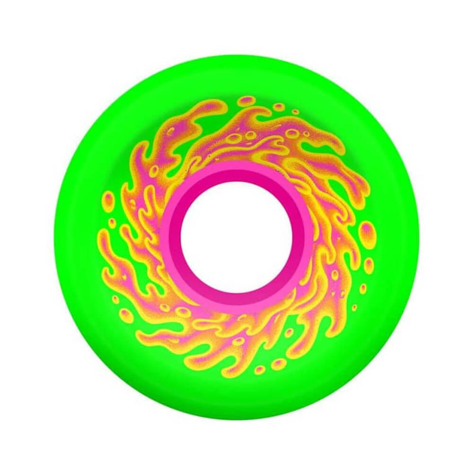 Santa Cruz Skateboard Wheels OG Slime 54.5mm 78A Green Pink - Set of 4 - 50-50 Skate Shop