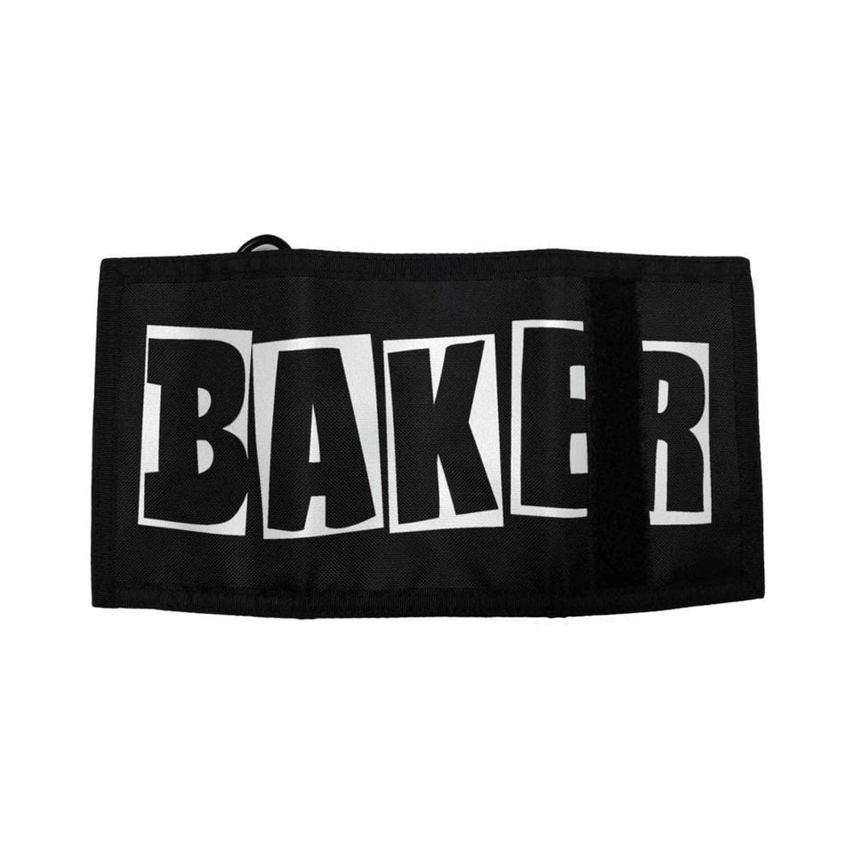 Baker Wallet Brand Logo Tri-Fold Black - 50-50 Skate Shop