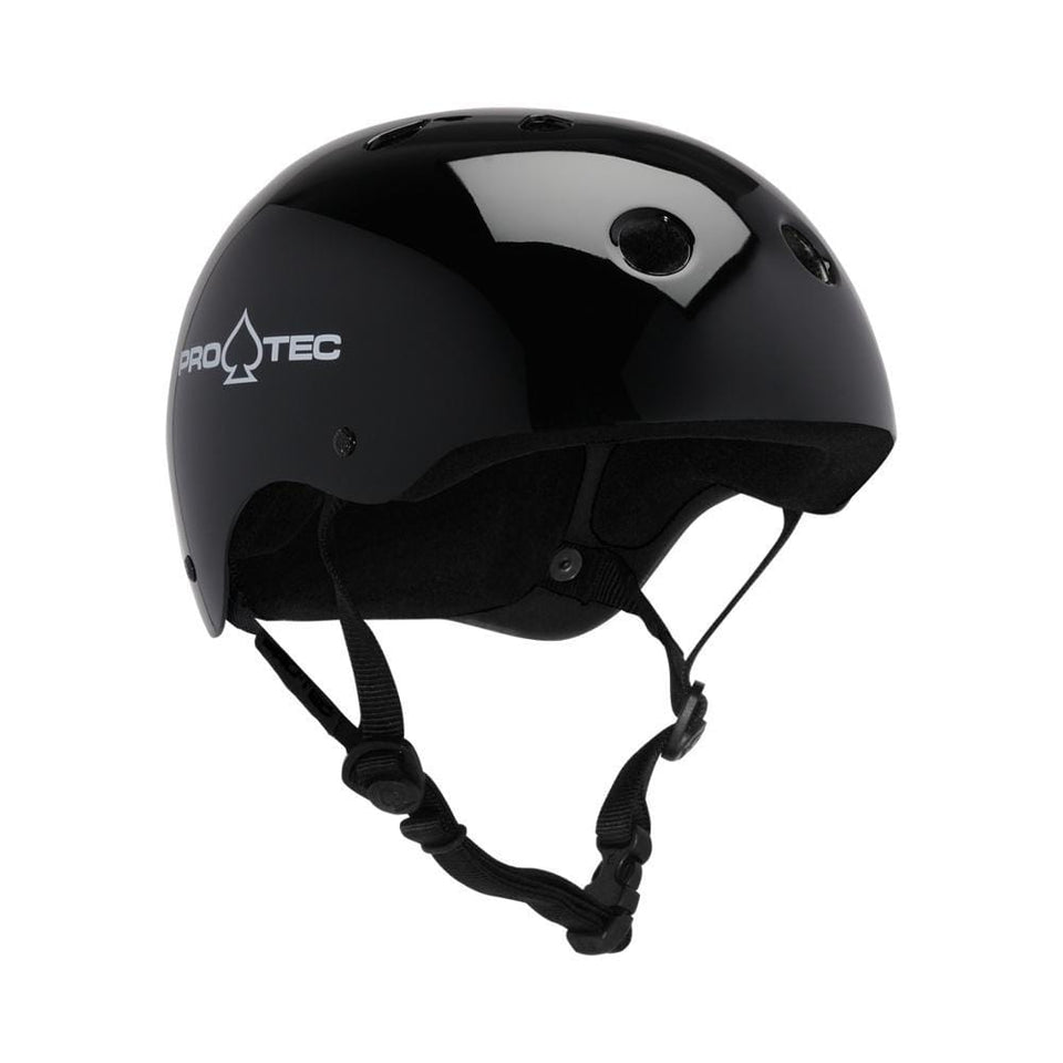 Pro Tec Classic Skate Helmet Gloss Black - 50-50 Skate Shop