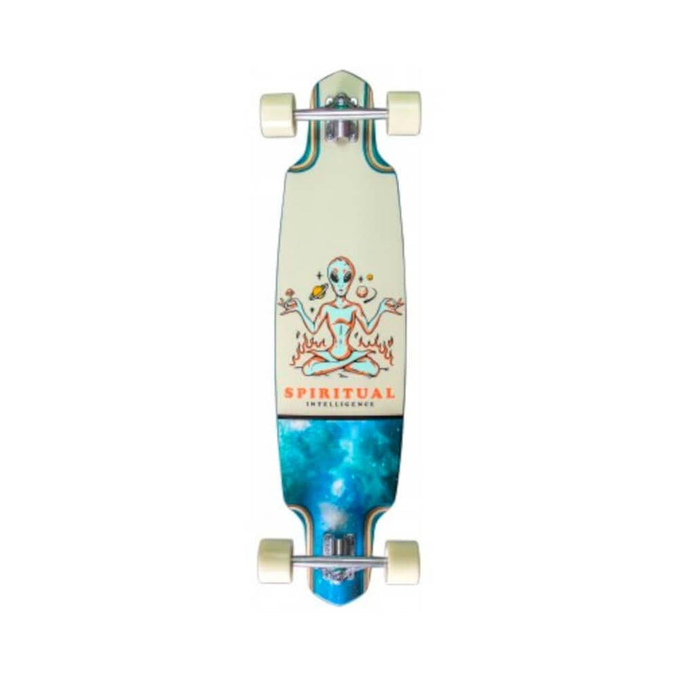 Dusters Skateboard Complete Zen Longboard 38" x 9" Teal 28" WB - 50-50 Skate Shop
