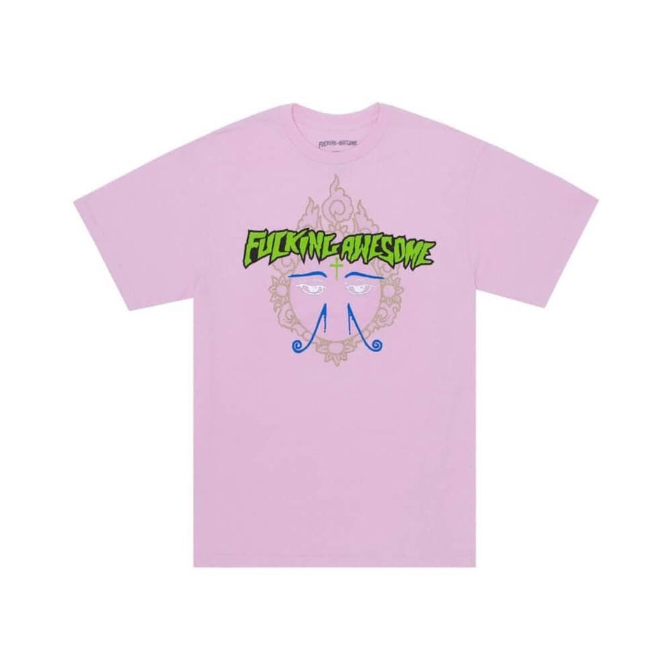 Fucking Awesome Skate Eyes Tee Light Pink - 50-50 Skate Shop