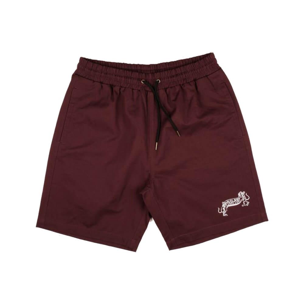 Passport Skate P-P Missing Tilde Shorts Maroon - 50-50 Skate Shop