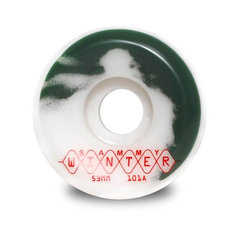 Wayward Skateboard Wheels Sammy Winter USA Made 53mm 101A Green - Set of 4 - 50-50 Skate Shop