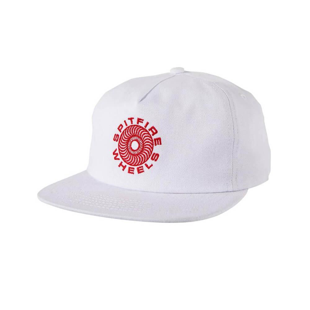 Spitfire Skate Cap Adjustable Snapback Classic 87 Swirl White Red Black - 50-50 Skate Shop