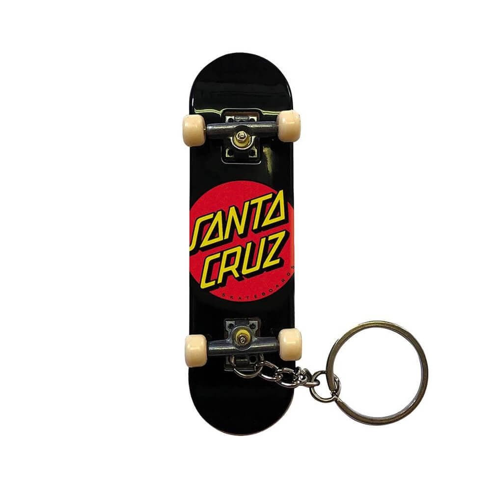 Santa Cruz Classic Dot Keychain Finger Board Black - 50-50 Skate Shop