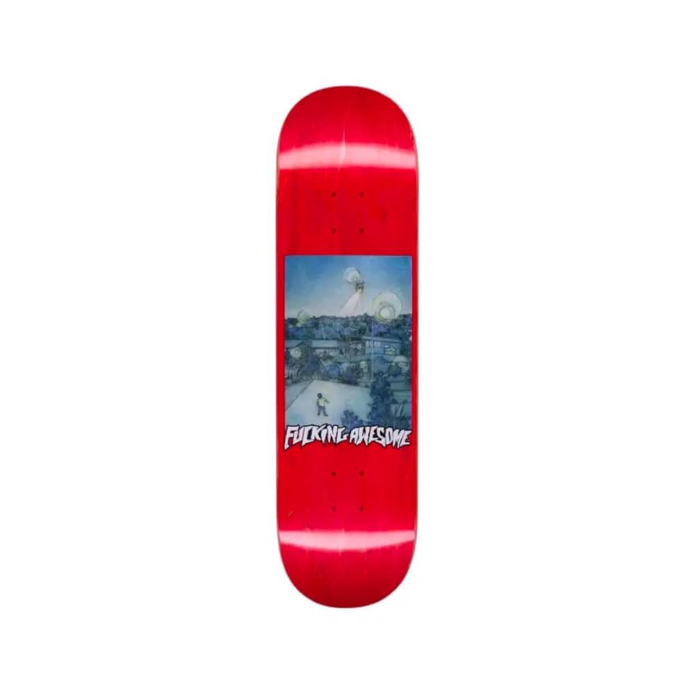 Fucking Awesome Skateboard Deck Helicopter KB 8.38" x 31.85" Red 14.12" WB - 50-50 Skate Shop