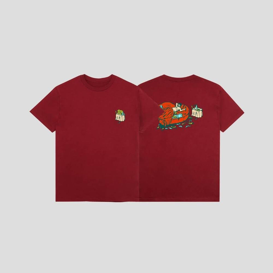 Passport Skate Unlucky In Love Tee Cardinal - 50-50 Skate Shop