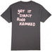 Krooked Skate Tee Strait Eyes Charcoal Pink - 50-50 Skate Shop