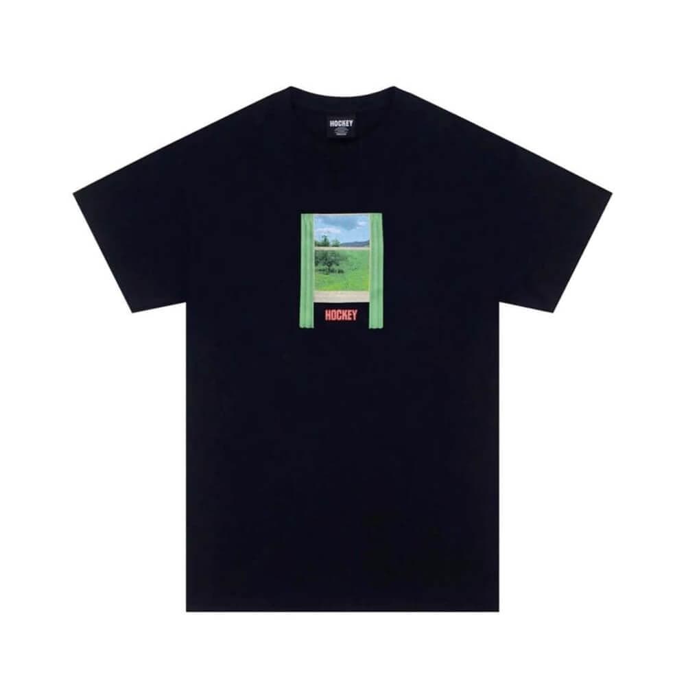 Hockey Skate Looking Glass Tee Black - 50-50 Skate Shop