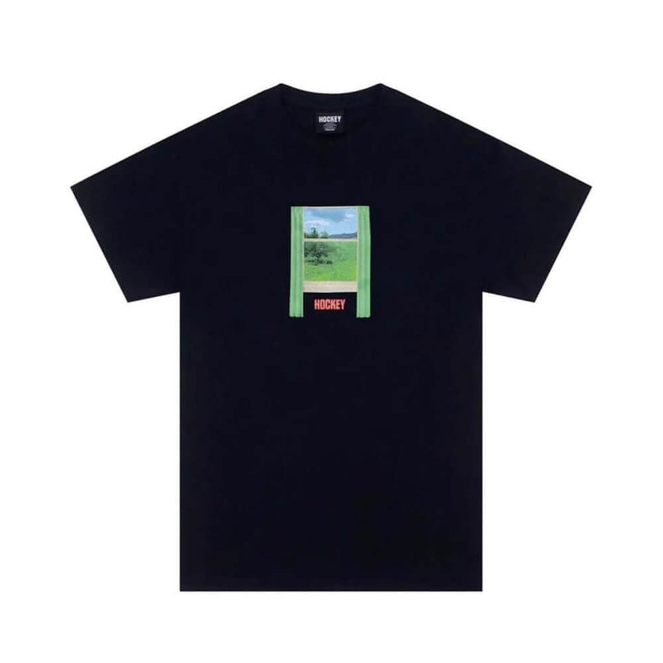 Hockey Skate Looking Glass Tee Black - 50-50 Skate Shop