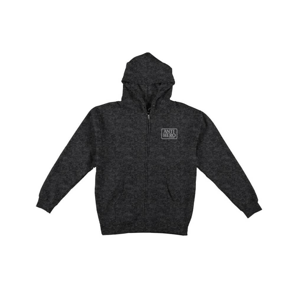 Anti Hero Skate Sweater Zip Hoodie Reserve Charcoal Heather - 50-50 Skate Shop