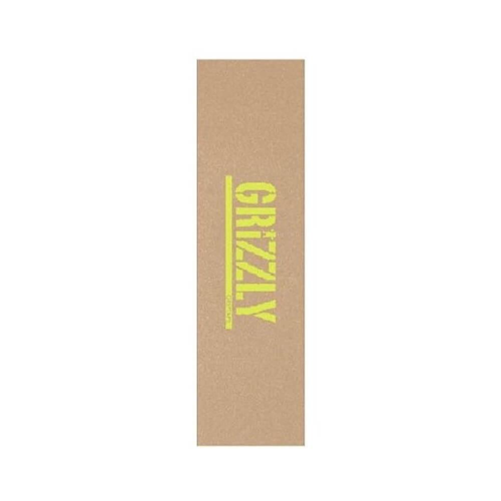 Grizzly Skateboard Grip Tape Stamp 9" x 33" Sand Yellow - 50-50 Skate Shop