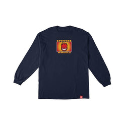 Spitfire Skate Youth Long Sleeve Tee SF Label Navy - 50-50 Skate Shop