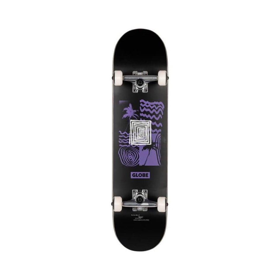 Globe Skateboard Complete G1 Fairweather 7.75" x 31" Black Purple 13.8" WB - 50-50 Skate Shop