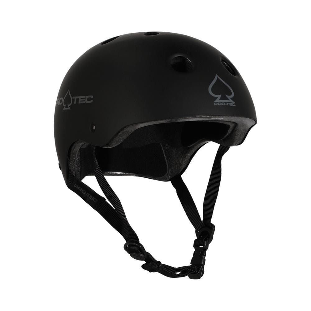 Pro Tec Classic Certified Skate Bike Helmet Matte Black - 50-50 Skate Shop