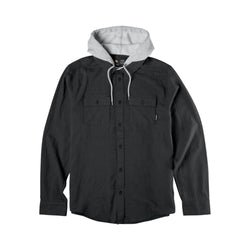 Emerica Cashus Hooded LS Flannel Black - 50-50 Skate Shop