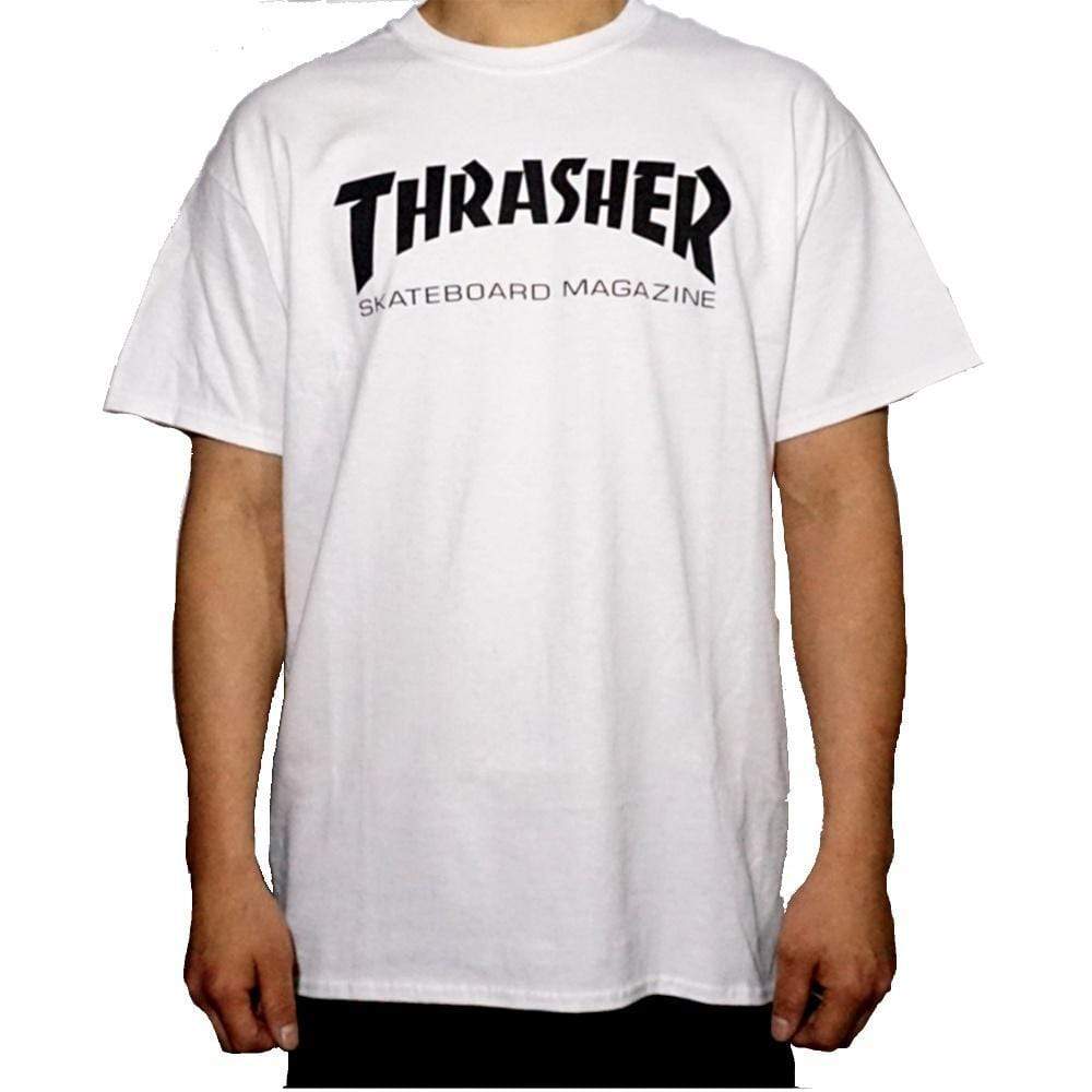 Thrasher Skate Mag Tee White - 50-50 Skate Shop