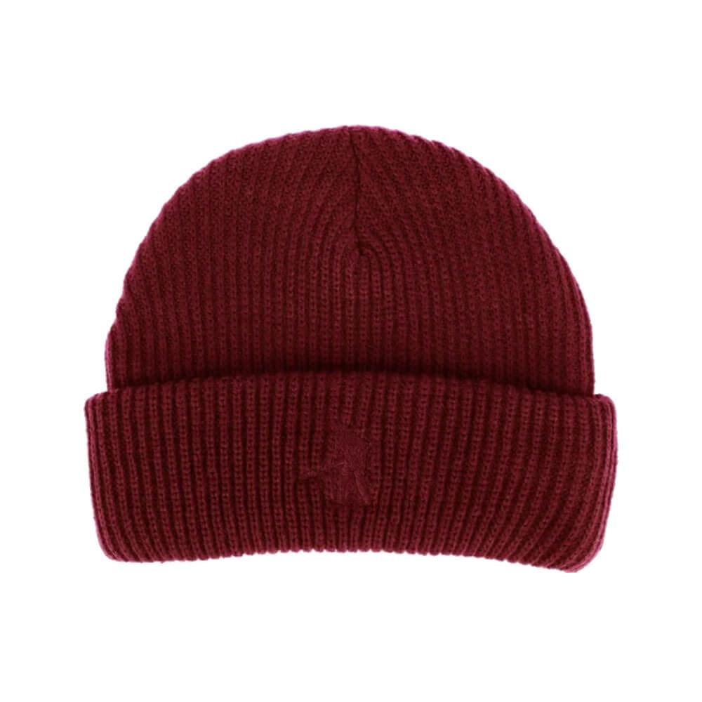 Passport Skate Tonal Workers Beanie Burgundy - 50-50 Skate Shop