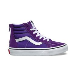 Vans Kids Sk8 Hi Zip Heliotrope True White - 50-50 Skate Shop