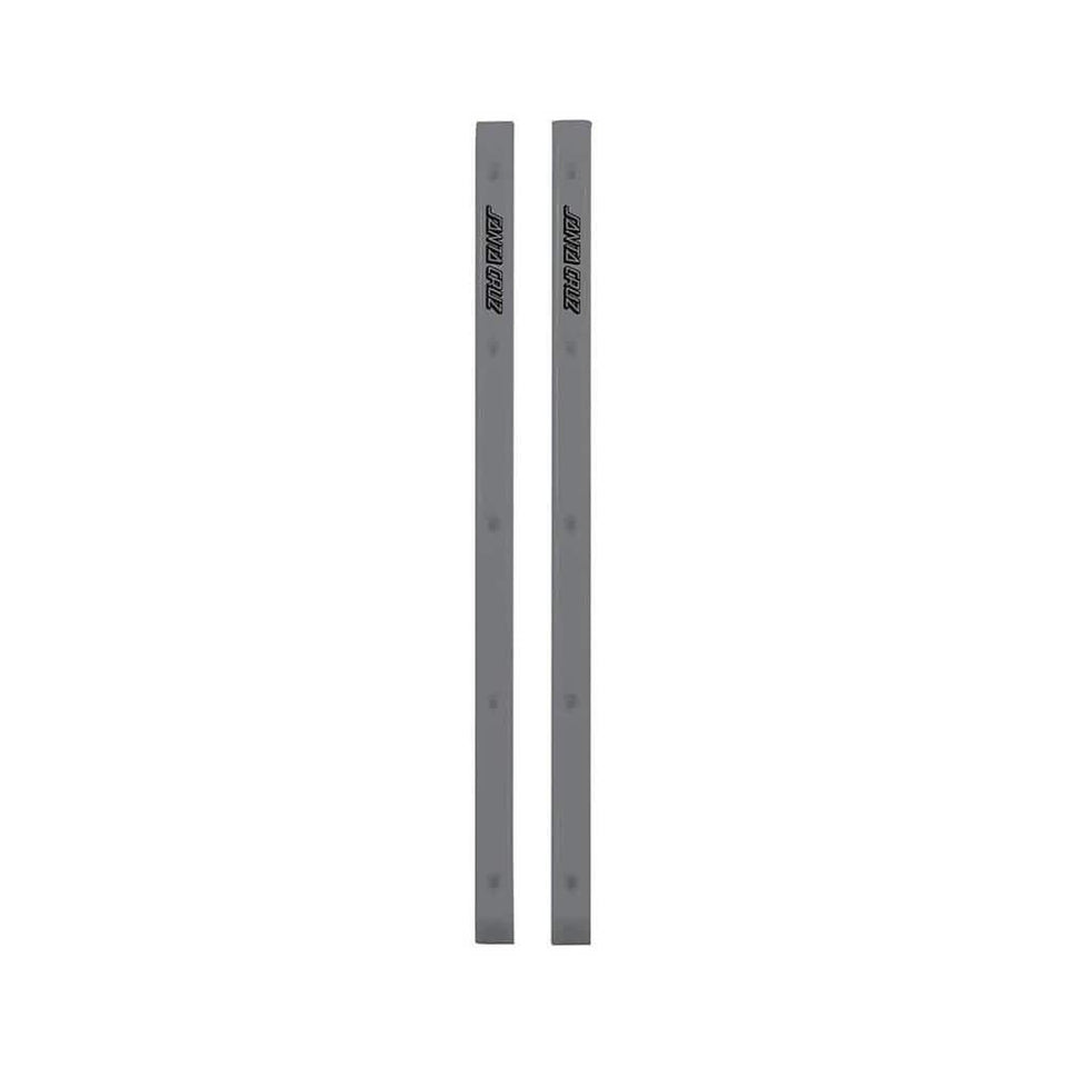 Santa Cruz Skateboard Slimline Rails Silver - Set of 2 - 50-50 Skate Shop