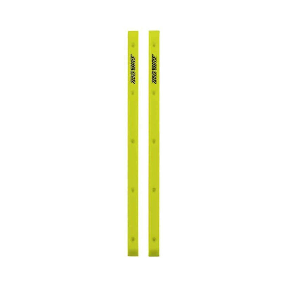 Santa Cruz Skateboard Slimline Rails Neon Yellow - Set of 2 - 50-50 Skate Shop