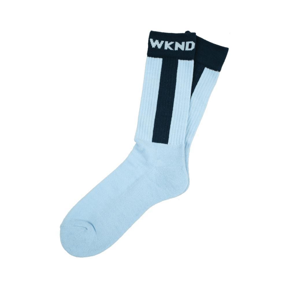 WKND Baseball Socks Navy Baby Blue - 50-50 Skate Shop