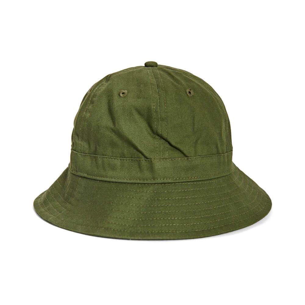 XLarge Herringbone Boonie Bell Bucket Hat Military Green - 50-50 Skate Shop