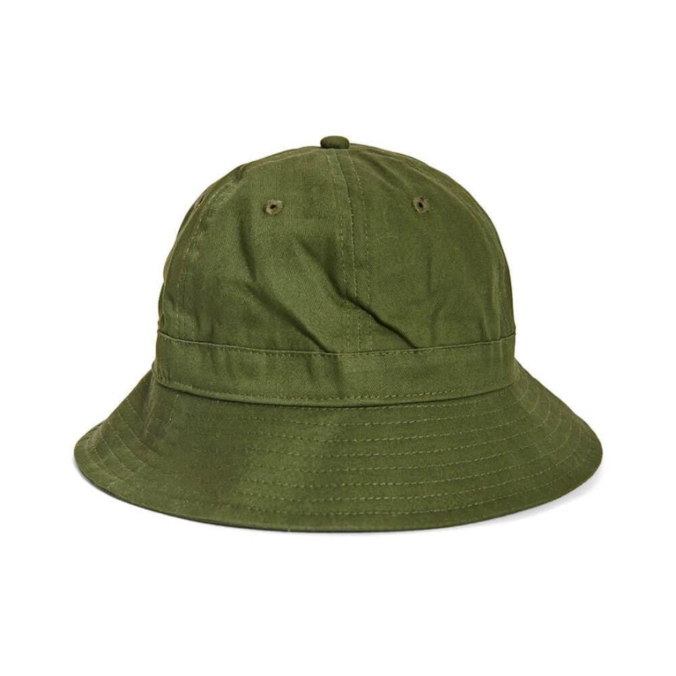 XLarge Herringbone Boonie Bell Bucket Hat Military Green - 50-50 Skate Shop