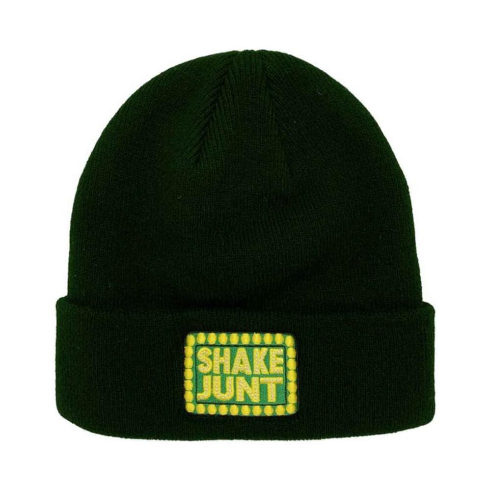 Shake Junt Cuff Beanie Box Logo Dark Green - 50-50 Skate Shop