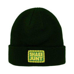 Shake Junt Cuff Beanie Box Logo Dark Green - 50-50 Skate Shop