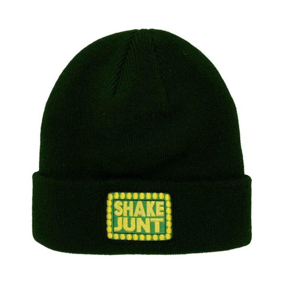 Shake Junt Cuff Beanie Box Logo Dark Green - 50-50 Skate Shop