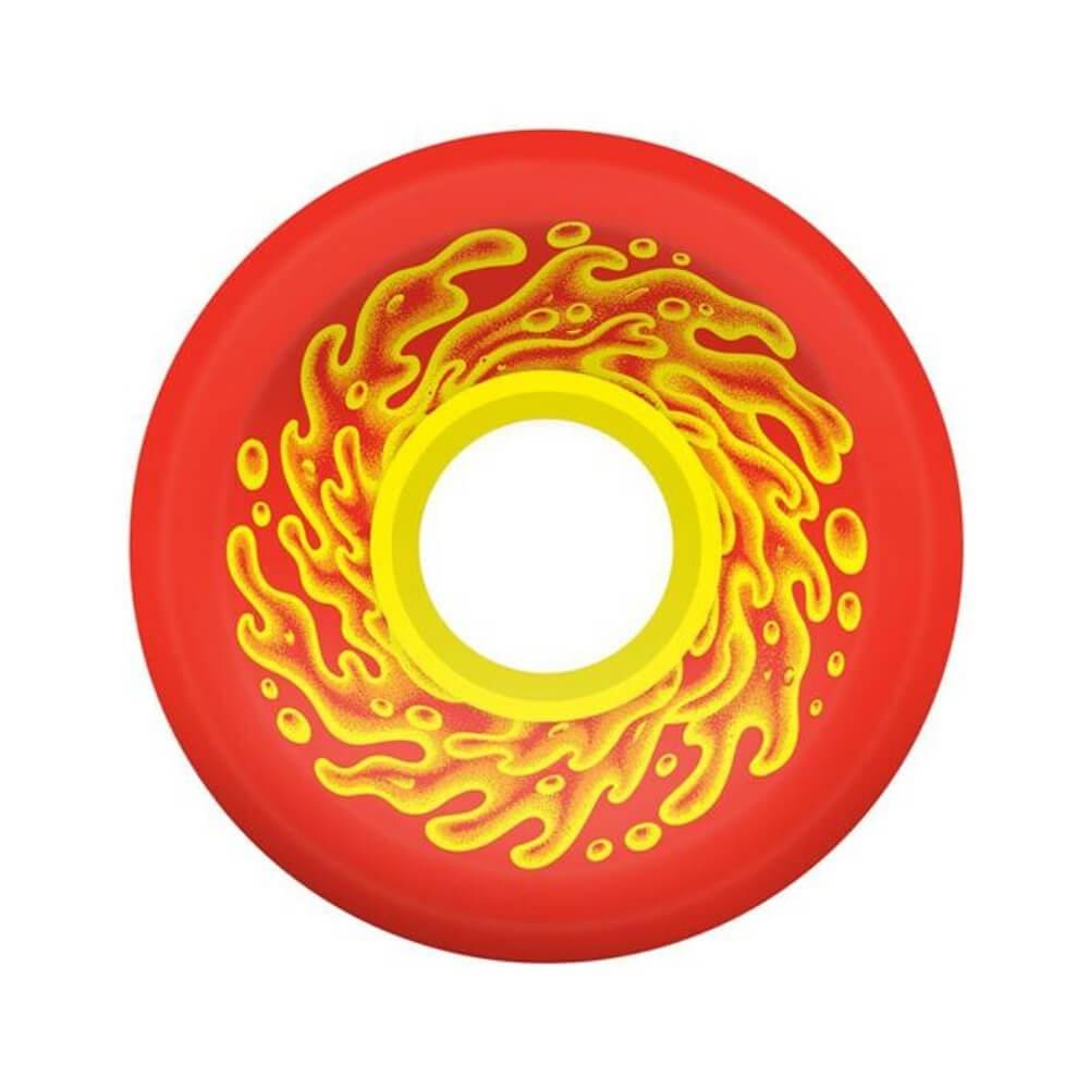 Santa Cruz Skateboard Wheels OG Slime 60mm 78A Red Yellow - Set of 4 - 50-50 Skate Shop