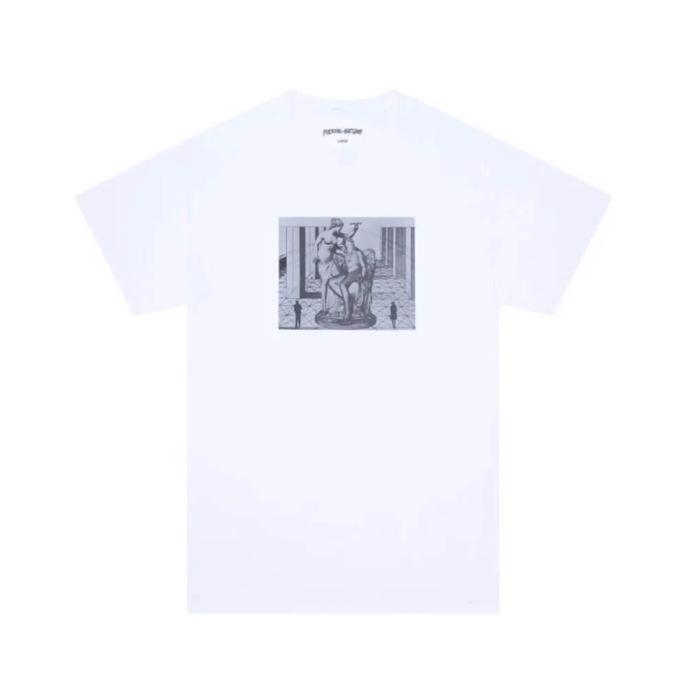 Fucking Awesome Skate Perspective Statue Tee White - 50-50 Skate Shop