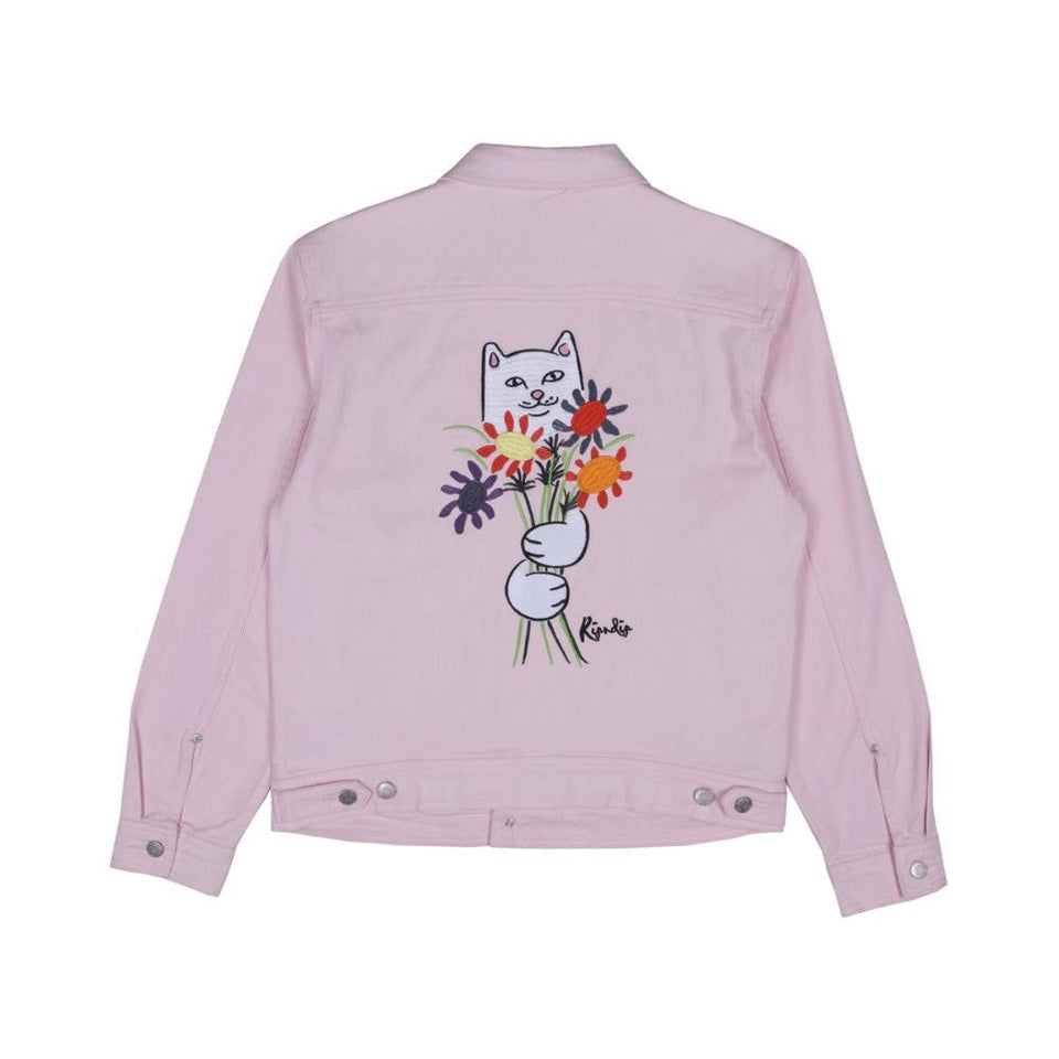 Ripndip Nercasso Flower Denim Jacket Pink - 50-50 Skate Shop